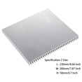 thumbnail image 4 of Awxlumv Disipador de calor de aluminio LED grande 200 x 220 x 18 mm / 7,87 x 8,66 x 0,7 pulgadas Enfriador Placa de disipador de calor de 30 aletas, 4 of 5