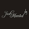 thumbnail image 2 of Anvazise Just Married Letter Car Window Waterproof Sticker Decal Decor Wedding Supplies White One Size, 2 of 7