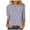 Purple, variant on TSADFHJI Holiday Tops for Women Satin Womens Dressy Tops 3/4 Length Sleeve Summer Crew Neck Tshirts Flower Printing Loose Casual Blouses Fashion Xl Purple
