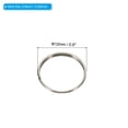 thumbnail image 2 of Uxcell 12mm/0.5" OD Chandelier Split Rings Split Circular Ring Clips Silver 400 Pack, 2 of 6