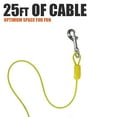 thumbnail image 2 of BV Pet Tie Out Cable 25 Feet Dog Cable for Dog up to 35 Pound, Yellow, 1 PC, 2 of 7