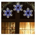 thumbnail image 3 of 23"x20" Twinkle 1092 LED Snowflake Super-Bright White and Blue LEDs Outdoor Christmas Decoration with 11 Functions and Timer Waterproof for Outdoor Home Party Wall Hanging Holiday Christmas, 3 of 6
