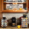 thumbnail image 2 of Made Easy Kit Carousel Coffee Pod Holder - Compatible with Keurig K-Pods K-Cups - Countertop 360 Spin Rack Storage Organizer - Metal Pre-Assembled Lazy Susan Revolving Base - Home, Kitchen, Office, 2 of 6