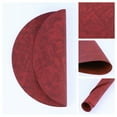 thumbnail image 2 of REGALWOVEN Set of 6 Placemats for Kitchen Dining Table Decor, Faux Leather Washable Heat Resistant Table Mat Wipeable Placemats Burgundy 13*13in, 2 of 7
