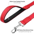 thumbnail image 3 of LAICAIW 4FT Reflective Dog Leash with Soft Padded Handle for Training,Walking Lead for Medium & Small Dogs,3/4 Inch Wide,Red, 3 of 7