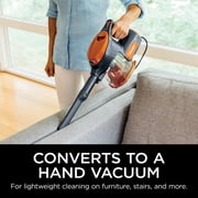 Shark Rocket Ultra-Light Corded Stick Vacuum, Carpet and Hardfloors, Pet Friendly, with Swivel Steering, HV301 Gray/Orange