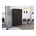 thumbnail image 1 of Clóset para Recámara Excelsior Wengue 2 Puertas con Entrepaños y Colgador Armario Organizador, 1 of 5