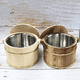 thumbnail image 4 of Barriles de madera con tapa Cuenco de arroz Barra de cerveza Accesorios de fotografía Cubo de arroz de acero inoxidable aislado Vajilla aislada B, 4 of 7
