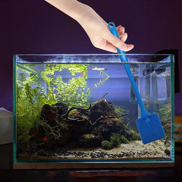 weibbin Retractable Fish Tank Cleaning Brush Long Handle Fish Tank Cleaning Artifact Tool Scraping For Fish Keeping Without Dead Angle