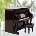 thumbnail image 3 of Miniature Piano, Instrument Ornaments Musical Model, Home Decor Exquisite Craft Office for Home, 3 of 7