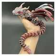 thumbnail image 2 of 1pc 3D Printed Flexible Wings Dragon Statue, Mixed Color Plastic, Desk Decor, Birthday Gift Collectible, 2 of 4