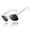 Matte White Frame|Gray Lens, variant on LINVO Classic Retro Polarized Black Sunglasses for Men Women Fishing Driving Hiking