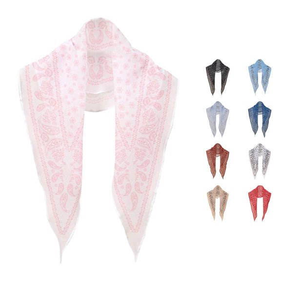 HNMKIU Heardband Classic Italian Paisley Pattern Bandana Versatile Headwear Scarf Suitable For All Occasions Pink,One Size