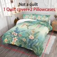thumbnail image 5 of ZIATUBLES King Size 3-Piece Tropical Plants Hummingbird Print Duvet Cover Set, Soft Easy-Care Zipper Closure Bedding, Modern Bedroom Decor Includes 1 Duvet Cover & 2 Pillowcases, 5 of 8