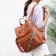 thumbnail image 2 of Mochila para mujer, mochila retro informal, mochila de gran capacidad, bolso para mujer, bolso para mujer, 2 of 6