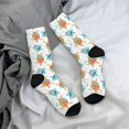 thumbnail image 5 of KLL Sea Turtle Print Cool Socks Men's Women's Crew Socks Funny Crazy Novelty Stockings, 5 of 6