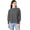 Grey, variant on Apparel 5523 Women's Camden Spliced Crew Neck Sweatshirt-Bone-XXL