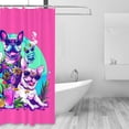 thumbnail image 2 of Shower Curtain, Cool French Bulldog No.137 Waterproof Fabric Plastic Shower Curtain, Drying Fast Bathroom Curtain with 9 Buttonholes, Ruffle Shower Curtain 60x72in, 2 of 8