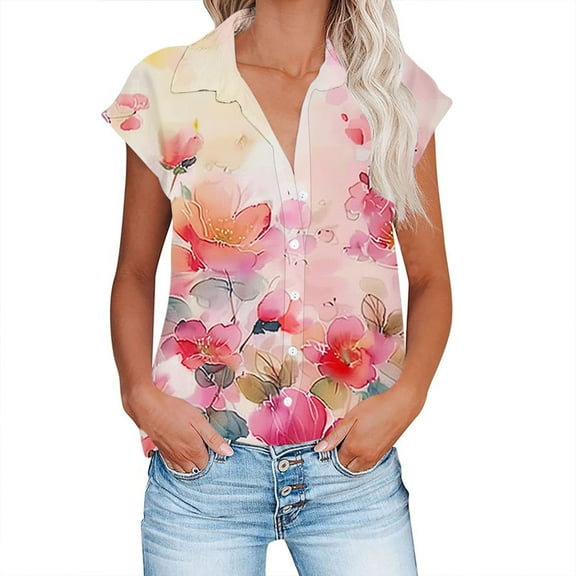 Womens Blouses And Tops Casual Short Sleeve Womens Workout Tops Multipack Womens Tunic Tops Dressy Casual 3/4 Sleeve Button Down Shirts Green