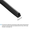 thumbnail image 3 of Uxcell Aluminum Profile Slot Cover Flat Seal Black 5M 6mm 2020 Series for 3D Printer Accessories Pack of 1, 3 of 5