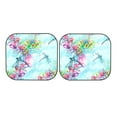 thumbnail image 3 of Uemuo Dragonfly Floral Printed 2 PCS Car Windshield Sun Shade, Auto Sun Heat and UV Rays Blocker, Foldable Automotive Front Window Sunshade Protector, 3 of 7