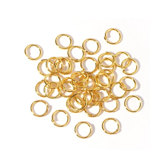 Jumpingount 200 piezas anillos tobilleras fabricación de joyas encontrar conector decorativo hecho a mano artesanía DIY accesorio para manualidades Ropa, zapatos y accesorios Miscelánea Oro Jumpingount AP015549-01