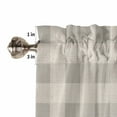 thumbnail image 5 of Blue Truck Yellow Sunflower Kitchen Valances for Windows 60x18 Inch Kitchen Curtains Valances Rod Pocket Summer Botanical Grey Plaid Bathroom Window Valances for Window Treatment Decor, 5 of 6