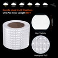 thumbnail image 3 of Unique Bargains Reflective Tape, 4' x 66 Ft Waterproof High Visibility Warning Safety Tape, White, 3 of 6