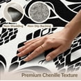 thumbnail image 6 of ODIKA 8'x10' Washable Area Rug Snake Abstract Coiled Form Minimalist Contrast Serpent Artwork for Living Room, Under Sectional, Family , Durable, Non-Slip, 6 of 7