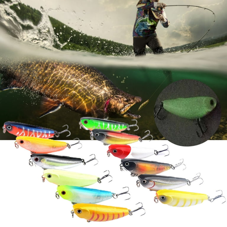 Mightlink 5.7cm/4.8g Bionic Bait 3D Eyes Sharp Hook Suitable for All Water Bodies Realistic Pencil Fishing Lure Water Dogs Hard Lures for Outdoor