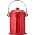 thumbnail image 3 of Norpro 1-Gallon Ceramic Jar Composter Crock, Kitchen Countertop Compost Bin - Red, 3 of 4