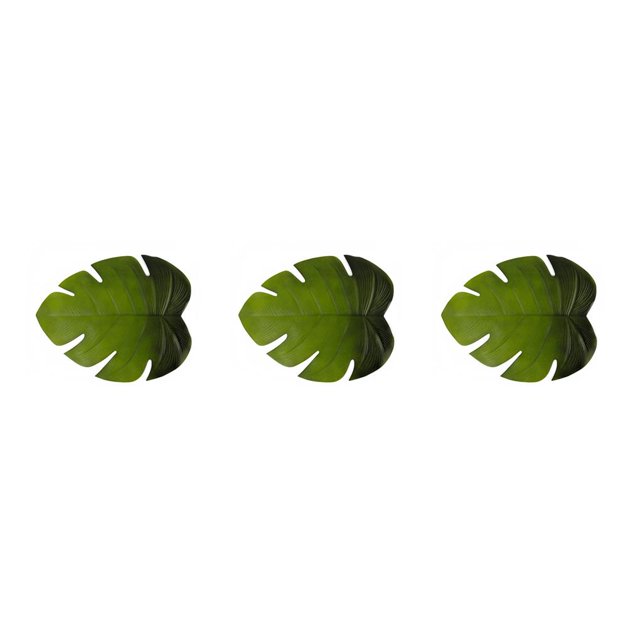 Naiovety Hoja de mantel Elenxs con forma de hoja verde, alfombrilla aislante de EVA, alfombrilla de palma Tropical de simulación, alfombrilla de cocina Type5 NO5 Naiovety CBP083963