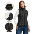 thumbnail image 5 of Off Road Ventures Women Puffer Vest Lightweight Outerwear Sleeveless Winter Down Jacket for Outdoor Travel, 5 of 7