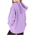 thumbnail image 4 of Garbnen Hoodies for Teen Girls Y2k Light Purple Long Sleeve Sweatshirt Graphic with Pocket Fall Fleece Preppy Clothes Teen Girls 7-8 Years, 4 of 6