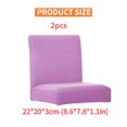 thumbnail image 2 of Bearachild Paquete de 2 fundas sólidas para sillas de comedor, funda protectora Universal para muebles de oficina, Protector exterior, funda giratoria, Decoración del hogar Violeta Bearachild HA012490-08, 2 of 5