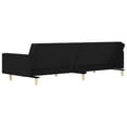 thumbnail image 5 of vidaXL 2-Seater Sofa Bed with Two Pillows Black Fabric, 5 of 5