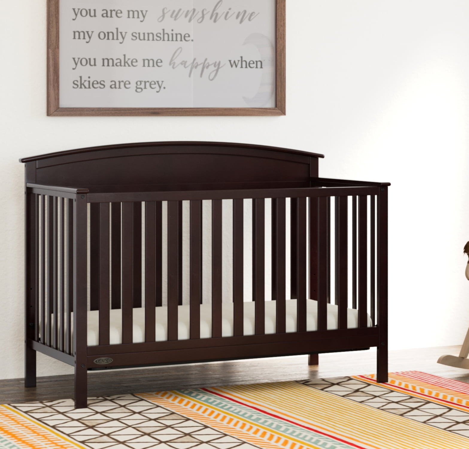 Graco Benton 4 In 1 Convertible Crib Espresso Walmart Com