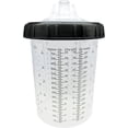 thumbnail image 4 of Disposable 27 Ounce (800ml) Paint Spray Gun Cups Liners and Lid System, 50 Pack 125 MIC Kit Quantity: 1 box of DPC Cups - 25985, 4 of 4