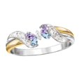 thumbnail image 1 of Ladies Fashion Creative Multicolor Diamond Color Butterfly Crystal Ring, 1 of 5