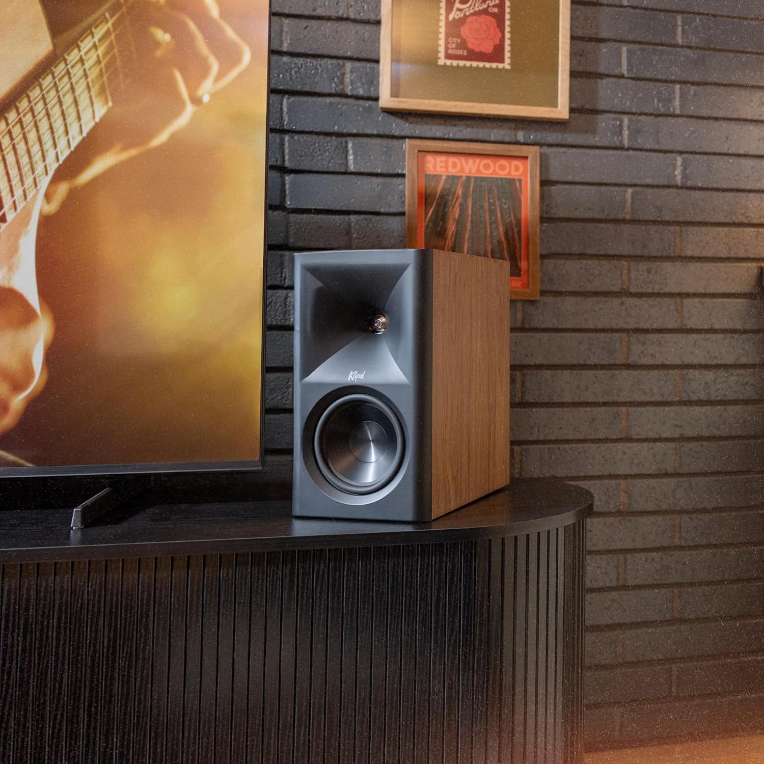 Klipsch THE-FIVES-II-WALNUT 5.25" Dolby Atmos Powered Speaker Pair - Walnut (2026)