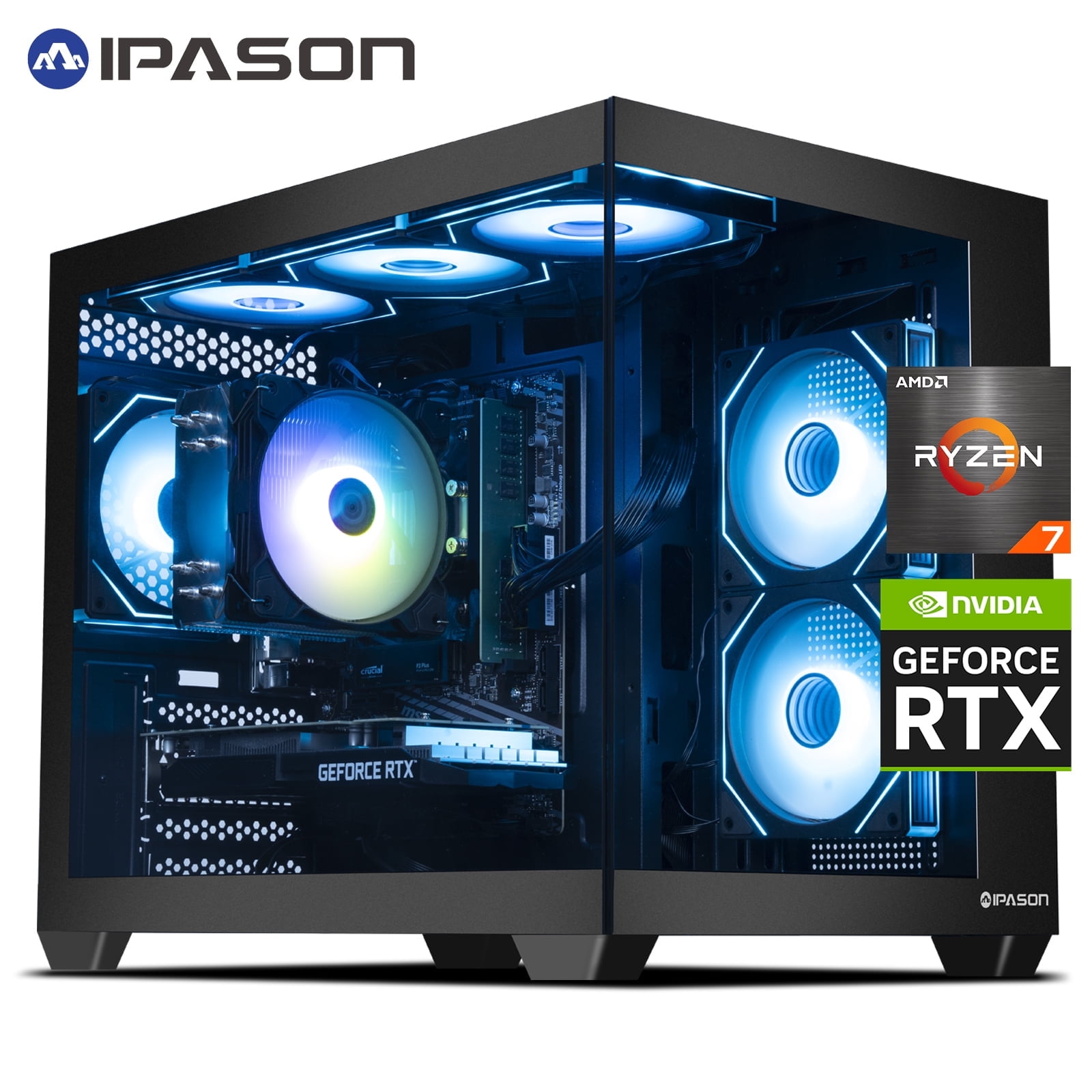 Ningmei Gaming PC Desktop AMD Ryzen 5 5500 NVIDIA GTX 1660 Super