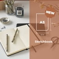 thumbnail image 2 of Sakura Sketchbook A5 - Drawing Sketchbook for Visual Journaling, Effortless Sketching & Personal Use - 140 GSM Paper - Hardcover Hardcover - 160 Pages - 5.1 x 8.3" - Black - Cream Paper, 2 of 7