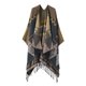 thumbnail image 1 of Nvzi Chales, ponchos abiertos al frente, suéteres de gran tamaño, cárdigans casuales, chales para otoño e invierno, borlas de diamantes, 1 of 2