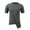Dark Gray, variant on Tbopshirt Summer Tops,Men's Solid T-shirt Round Neck Pullover Button Zipper Bottom Fashion Casual Sports T-shirt Top Blouses