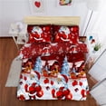 thumbnail image 5 of Green Essen Christmas Duvet Cover Set King Size, 5 of 7