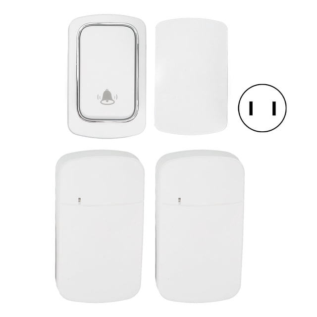 Juego de timbre inalámbrico ANGGREK autogenerador con 2 receptores, IP68, sin batería