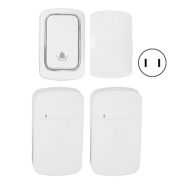 Juego de timbre inalámbrico ANGGREK autogenerador con 2 receptores, IP68, sin batería