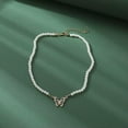 thumbnail image 5 of K-KED Shiny Butterfly Pearl Women Clavicle Necklaces Trend Aesthetic Delicate Jewelry Gifts US, 5 of 9