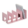 thumbnail image 2 of Desk Bookend 4 Compartments Bookend Multipurpose Desk Book End Magazine Book Stand Book Space Saving Desk Organizers, 2 of 9