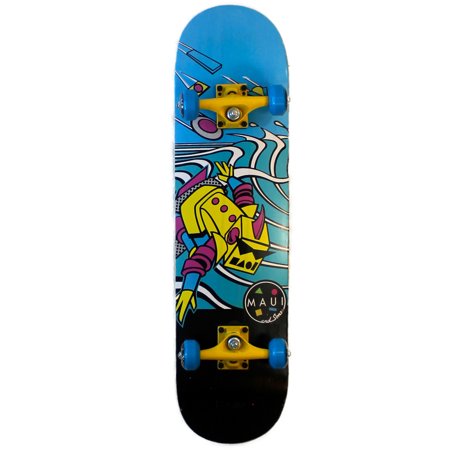 Maui and Sons 32  Traditional Skateboard in Invasion